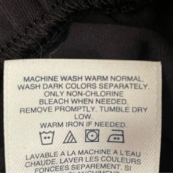 Lands’ End Black Mid-Rise Cotton Blend Soft Running Yoga Sporty Leggings SZ L - Picture 12 of 12